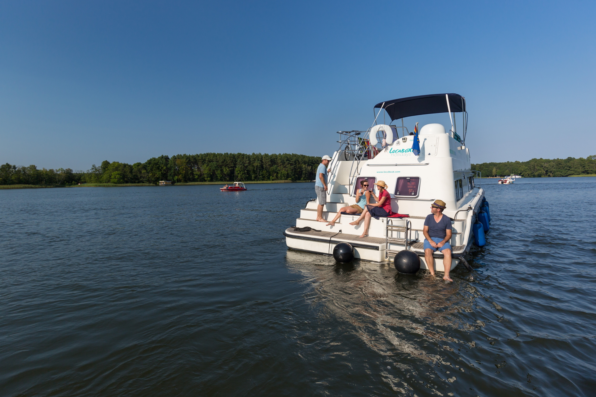 Hausboottour auf einem See