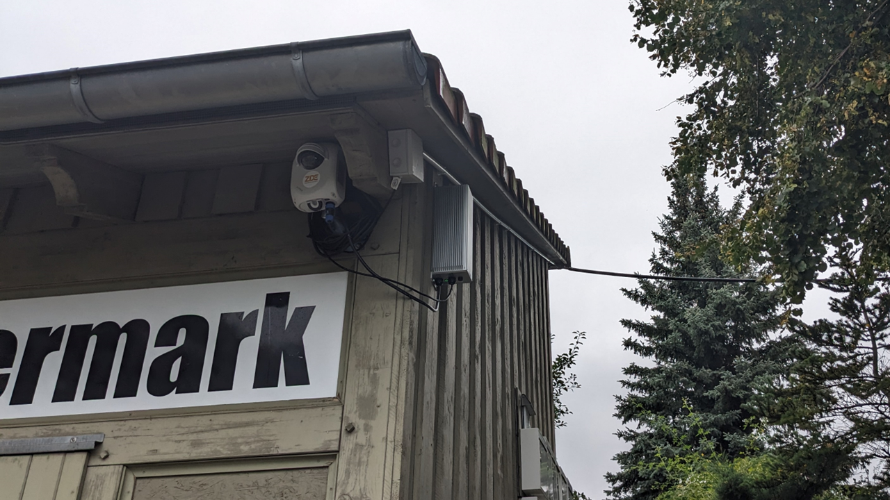 optischer Sensor am Bahnhof Chorin