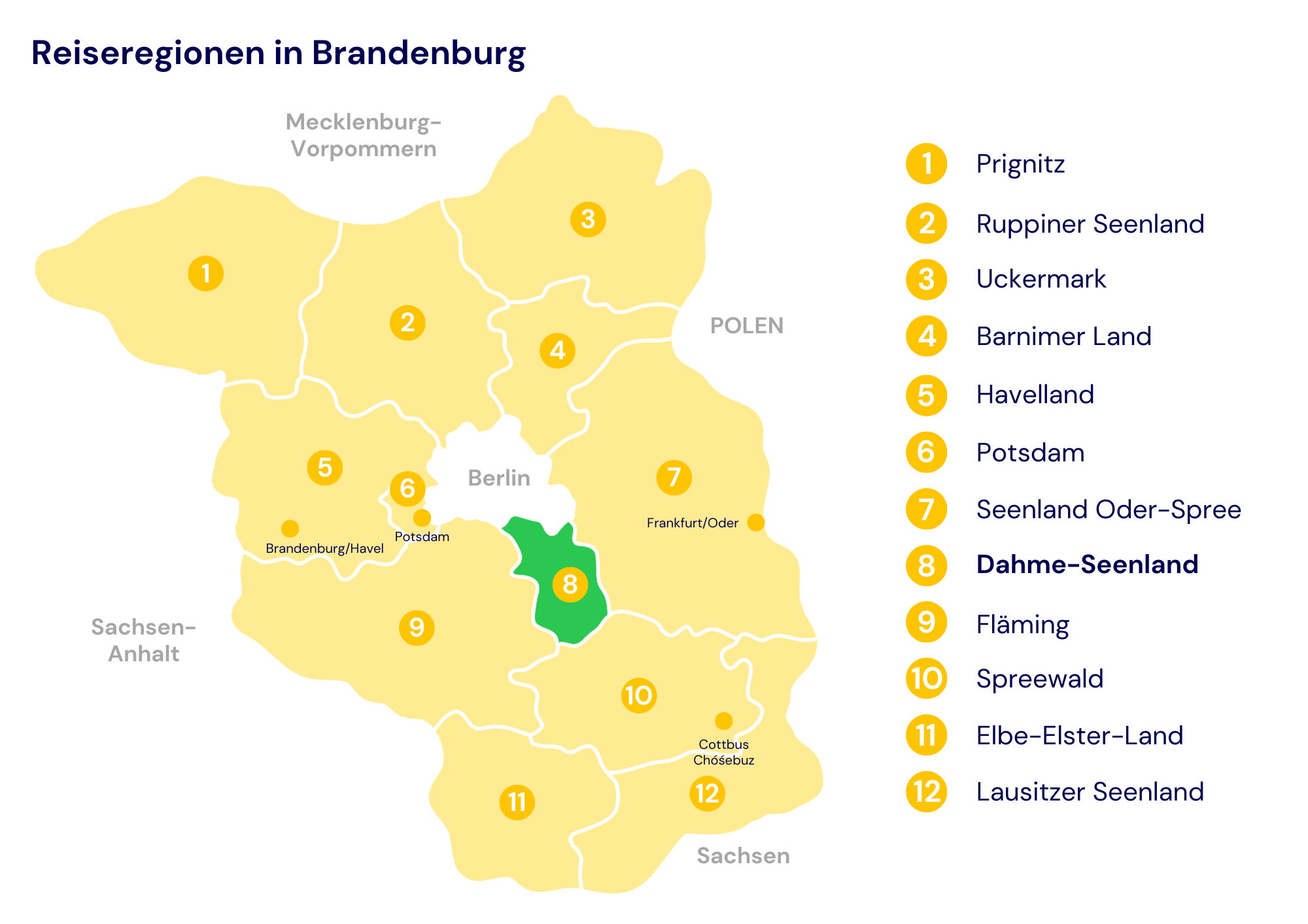 Karte Dahme-Seeland