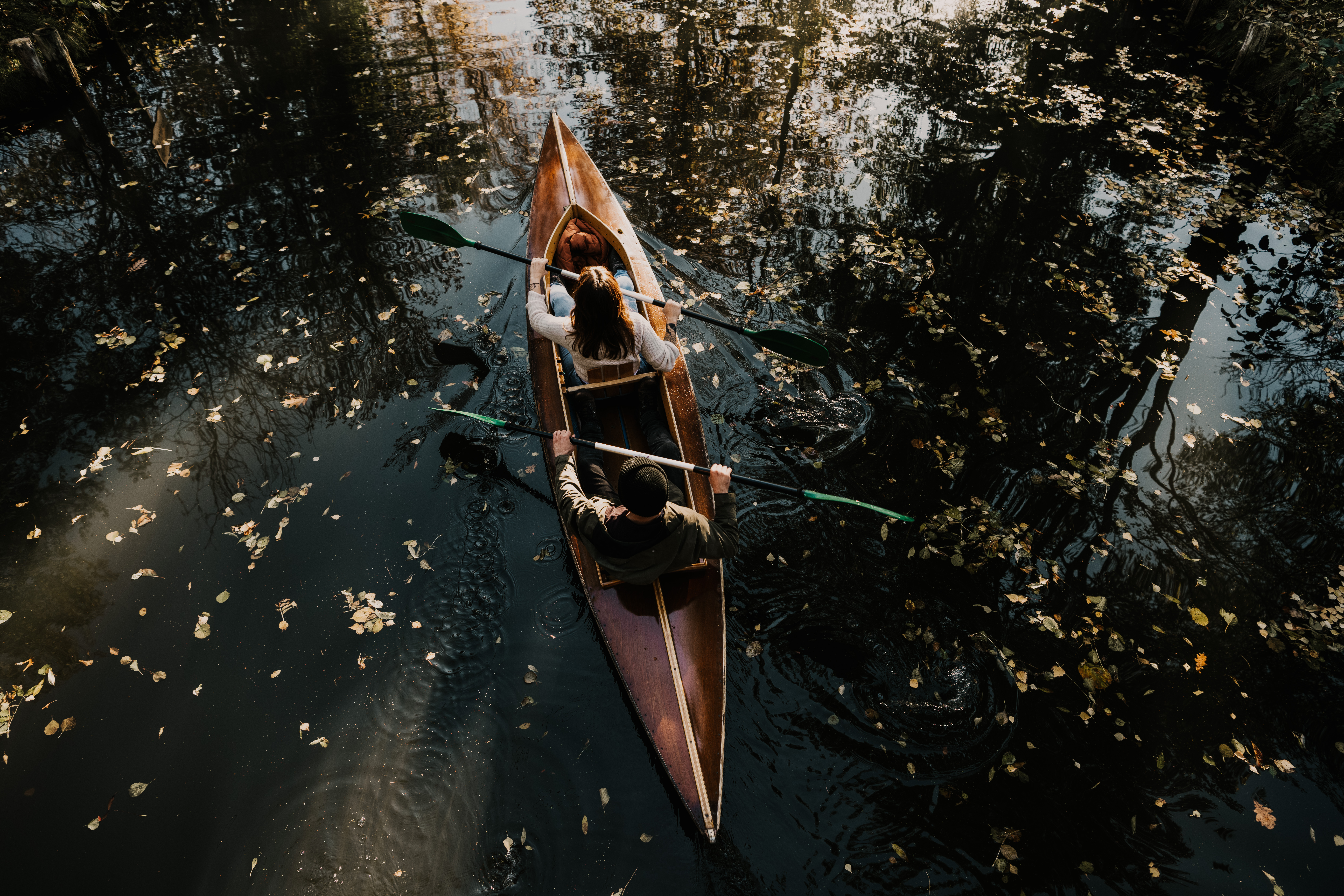 Kanutour im Spreewald im Herbst