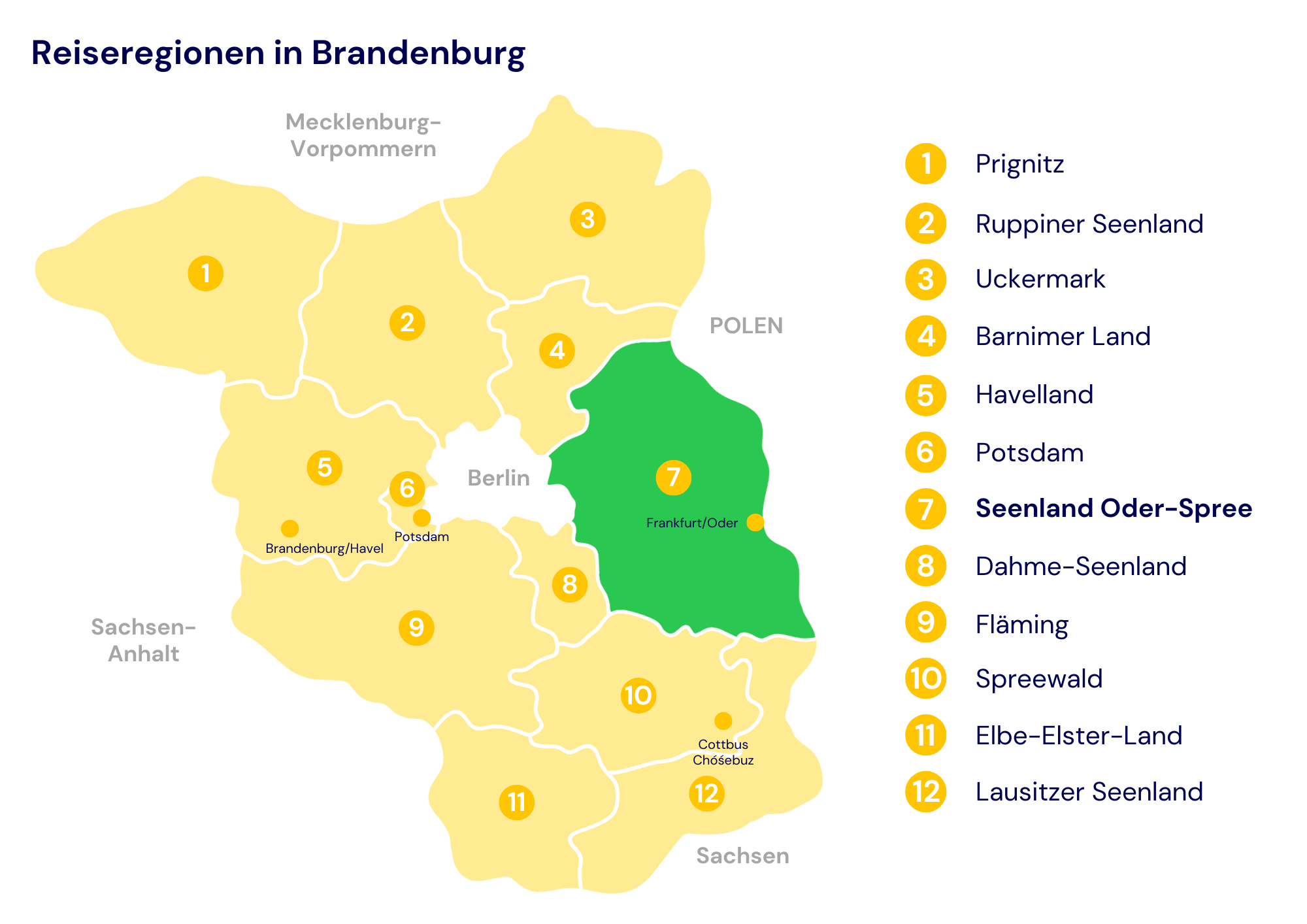 Karte Seenland Oder-Spree