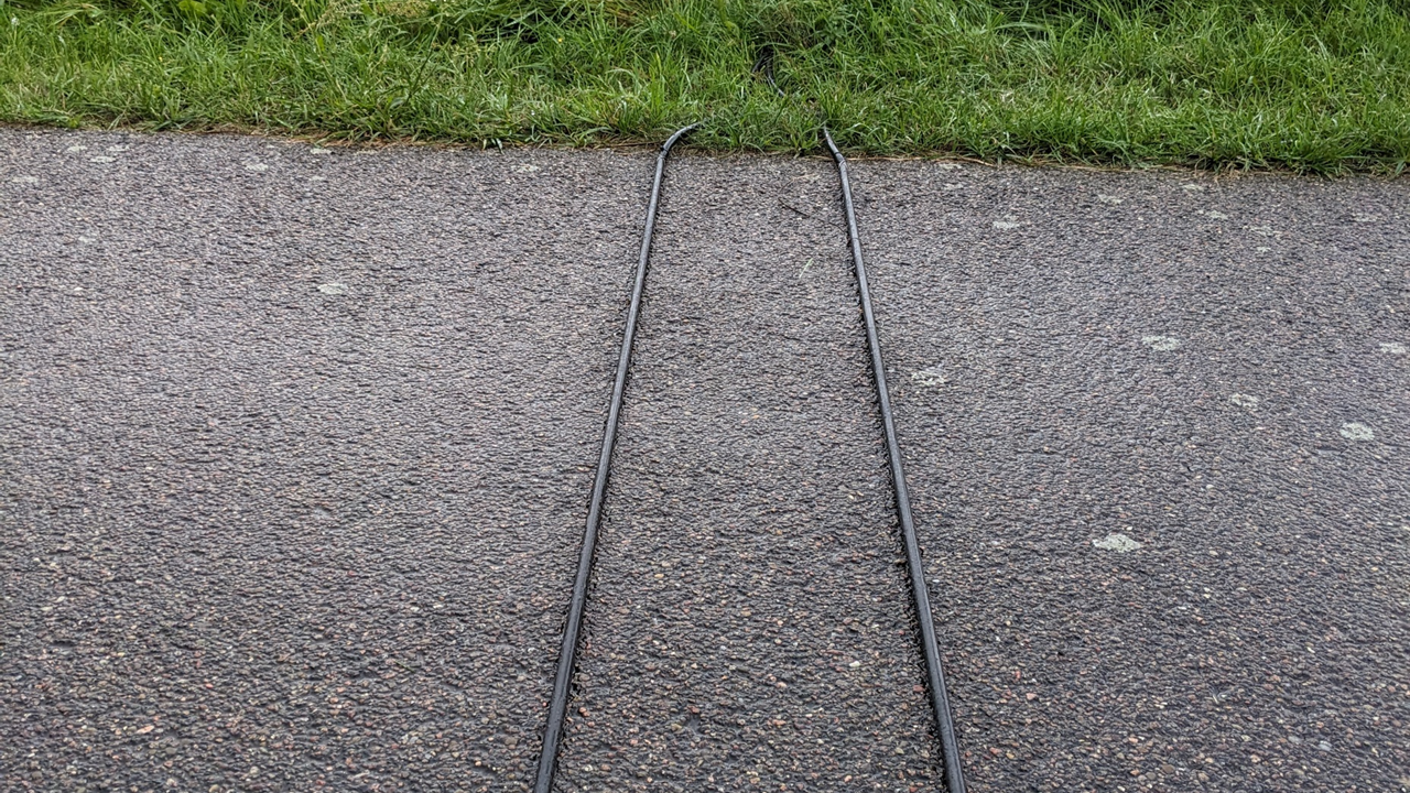 Tube-Messsystem auf Radweg in Althüttendorf