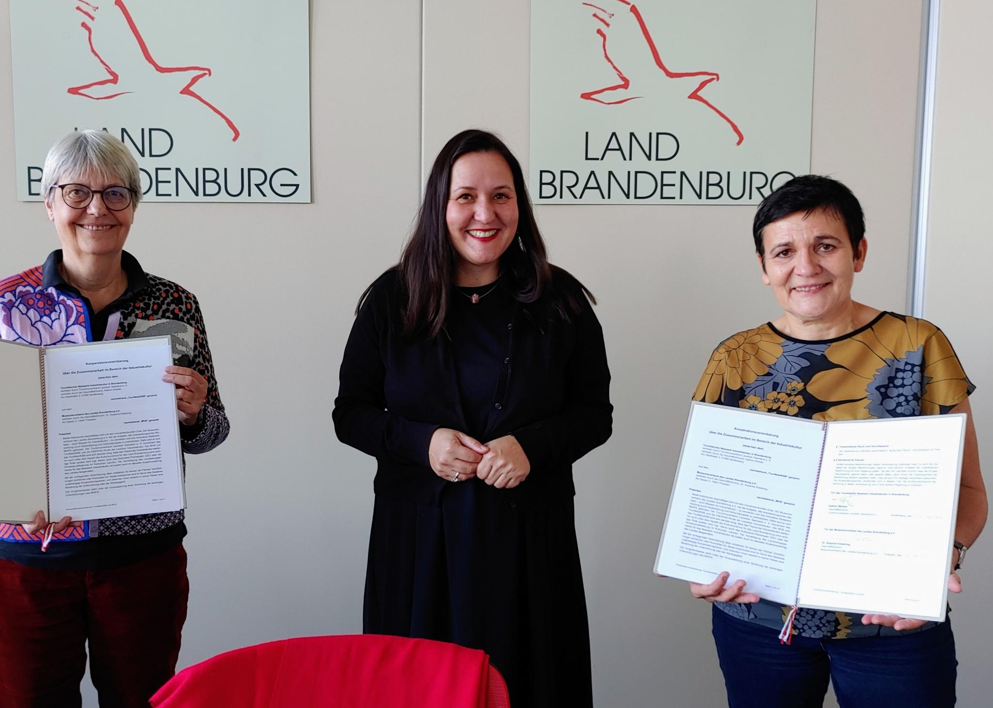Industriekultur in Brandenburg unterzeichnet Kooperationsvertrag