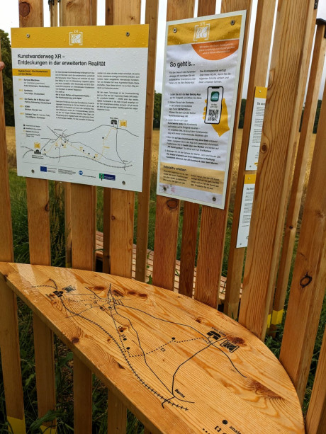 Infotafel zum Kunstwanderweg