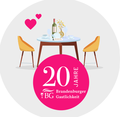 Logo 20 Jahre Brandenburger Gastlichkeit