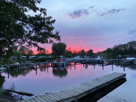 Sonnenuntergang Blütencamping Riegelspitze