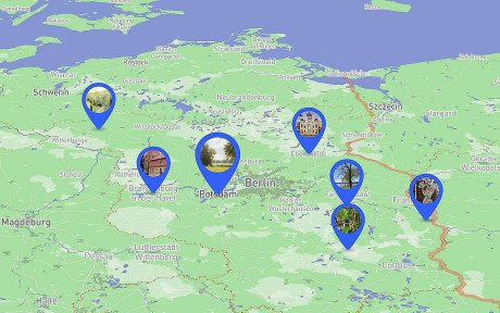 Übersichtskarte AR Orte in Brandenburg