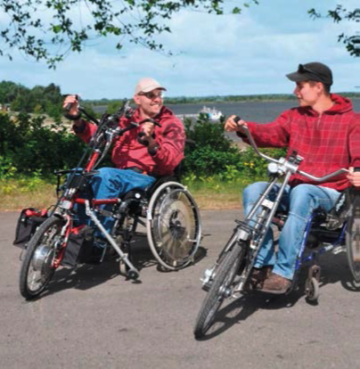 Handbikefahrer