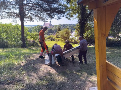 Aufstellen des Lieblingsblicks in Neuzelle