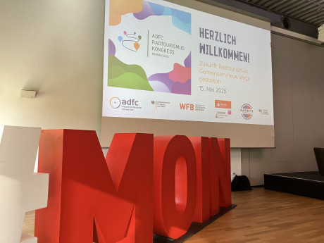 Bühne beim Radtourismuskongress 2025