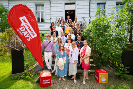 Foto der Influencer auf Gut Boltenhof