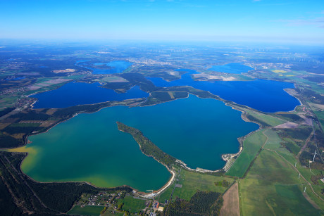 Luftbildaufnahme Lausitzer Seenland