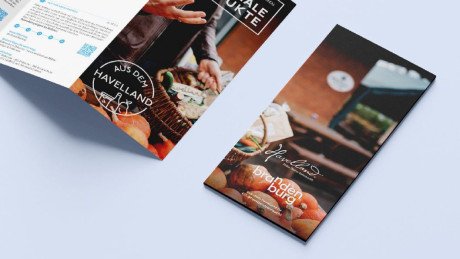 Bild von der Logoeinbindung in einen Havelland-Flyer