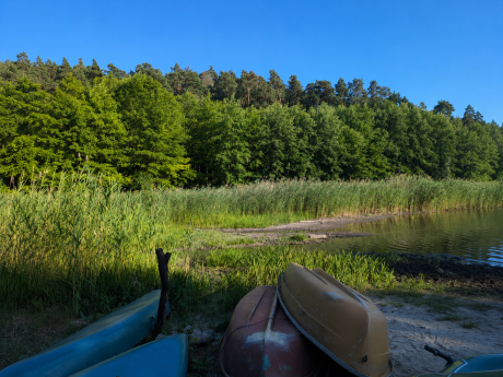 See mit Niedrigwasser in Brandenburg