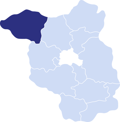 Reisegebiet Prignitz auf einer Karte Brandenburgs