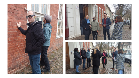 Tastführung im Tandem mit Perspektivwechsel der Teilnehmenden durch den Einsatz von Simulationsbrillen