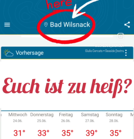 Foto von Wettervorhersage - heiß