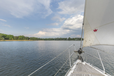 Foto vom Segelboot auf dem Scharmützelsee