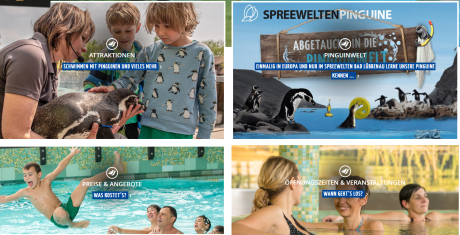 Screenshot der Webseite Spreeweltenbad