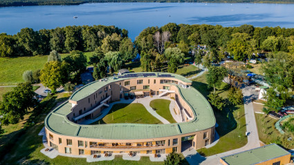 360° by teamgeist am Wolziger See als Drohnenansicht
