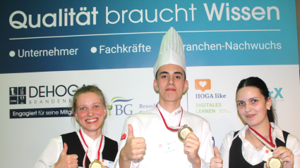 Foto der Gewinner der Brandenburgischen Jugendmeisterschaften 2025 in den gastgewerblichen Ausbildungsberufen