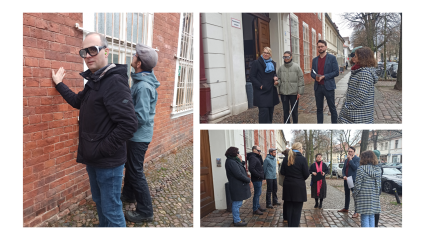 Tastführung im Tandem mit Perspektivwechsel der Teilnehmenden durch den Einsatz von Simulationsbrillen