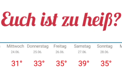 Foto von Wettervorhersage - heiß