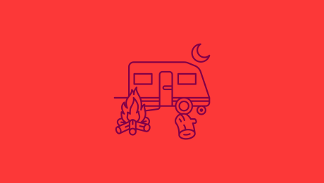 Illustration für Camping