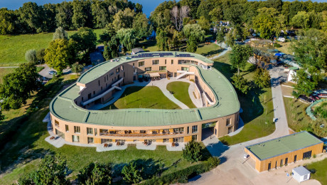 Luftbildaufnahme des 360° by teamgeist Resort