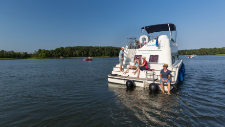 Hausboottour auf einem See