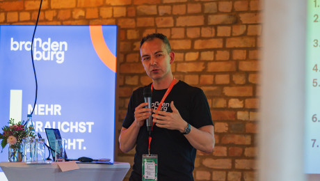 Foto Dr. Andreas Zimmer beim Vortrag