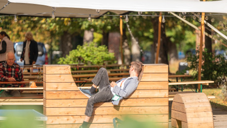 Foto Pause beim BrandenburgCamp