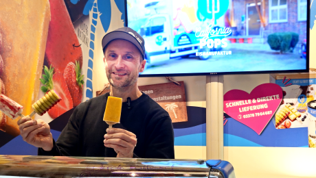 Foto vom Messestand &quot;California Pops Eis&quot; auf der Grünen Woche 2025