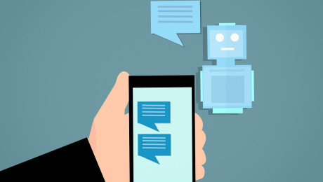 Grafik von einer Kommunikation mit einem Chatbot