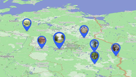 Übersichtskarte AR Orte in Brandenburg