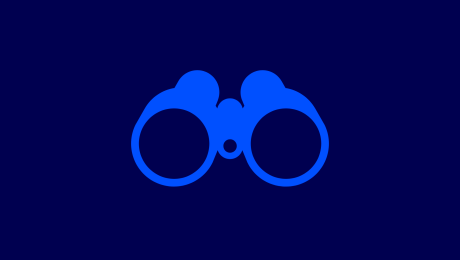 Illustration eines Fernglases