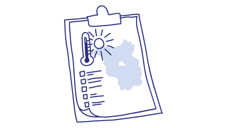 Grafik einer Checkliste