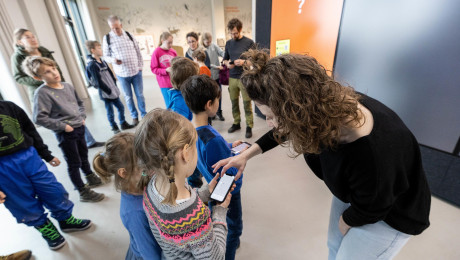 Schulklasse im Naturerlebniszentrum Döberitzer Heide