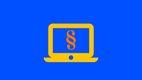 Paragraph auf Computerbildschirm