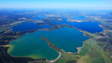 Luftbildaufnahme Lausitzer Seenland