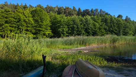 See mit Niedrigwasser in Brandenburg