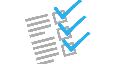 Zeichnung von einer Checkliste