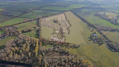 Drohne Prima Resort Prinzenallee Blick von oben Fotomontage