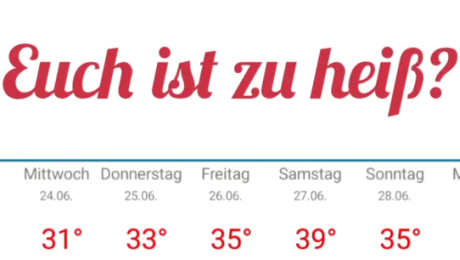 Foto von Wettervorhersage - heiß