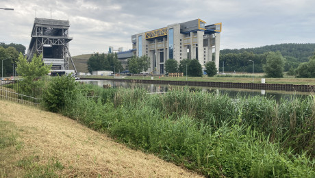 Foto vom Schiffshebewerk Niederfinow