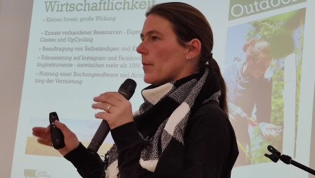 Nadine Halser von Liesje Trecking beim Tag des Ländlichen Tourisms