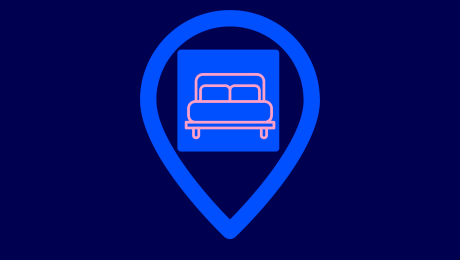 Bett vor Standort Icon