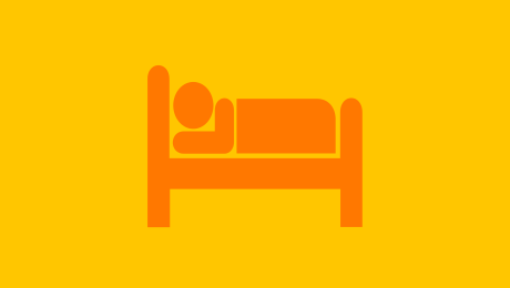 Grafik Hotelbett